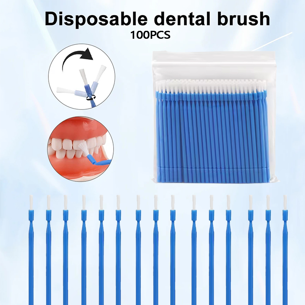 Teeth Whitening Products - 100 Pezzi Micro Spazzole Monouso Dentali,
