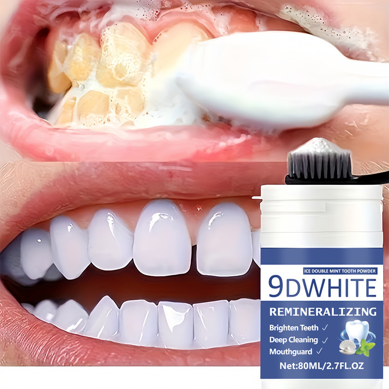 Teeth Whitening Free - Polvere sbiancante per denti 9D Purple
